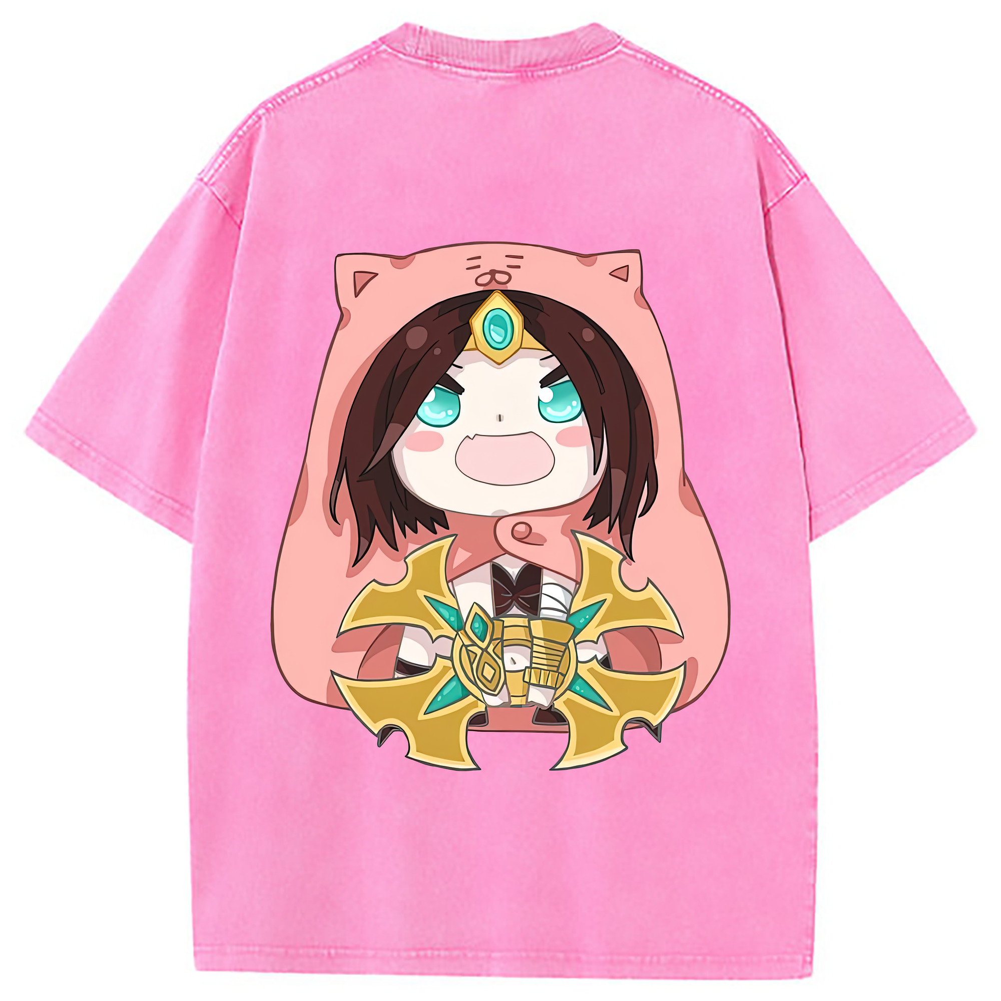 （画像用） リーグ・オブ・レジェンド League of Legends LOL 綿100% ヴィンテージ風 半袖Tシャツ（背面プリント）